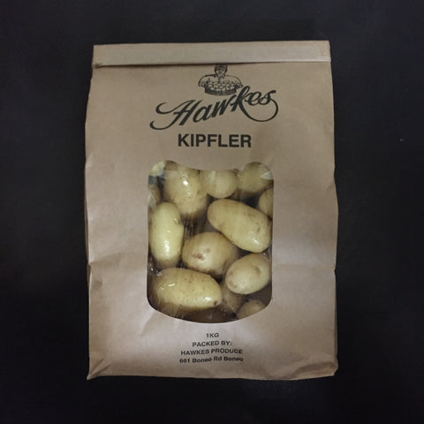 Potatoes (Kipfler - washed 1kg bag)